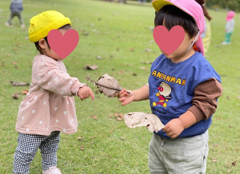 0・1歳児でお散歩