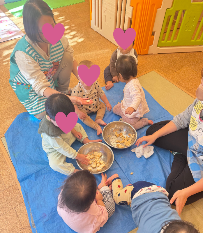 お麩を触ってみよう!